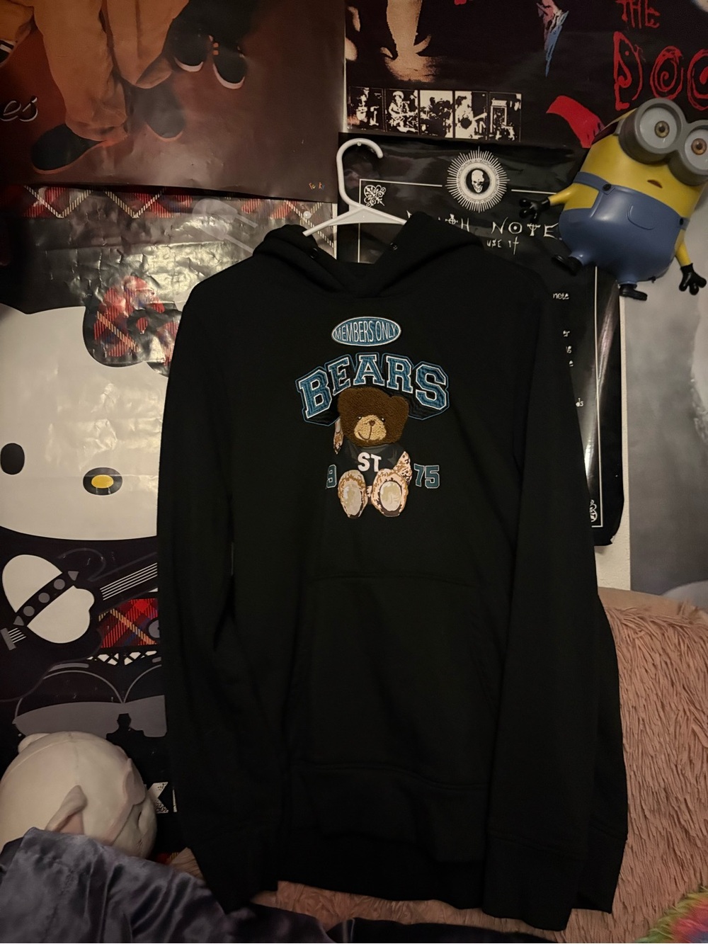 members only bear hoodie